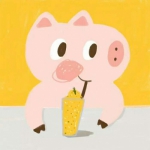微信可爱猪猪卡通头像 高清卡通的呆萌可爱小猪猪头像图片