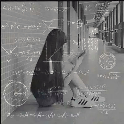 qq头像数学公式女图片
