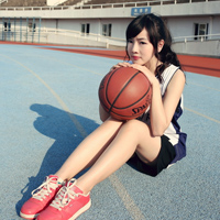 女生打篮球头像图片