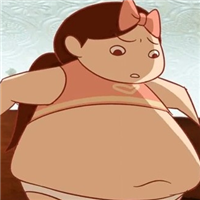 胖妞图片卡通可爱头像超萌的胖女孩卡通图片可爱头像