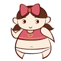 胖妞图片卡通可爱头像 超萌的胖女孩卡通图片可爱头像