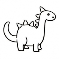 灰色恐龙头像图片