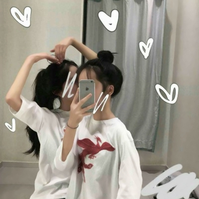 双人百合头像真人图片