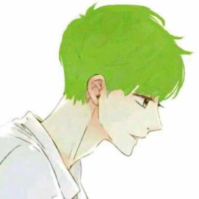 绿色头发男生动漫头像高清帅气的绿色头像动漫图片