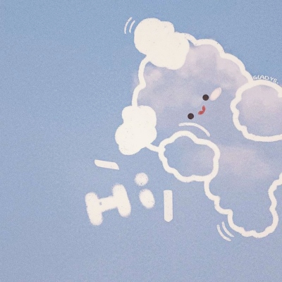 微信头像可爱云朵情侣图片