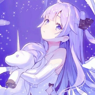 梦幻冰紫色头像可爱图片