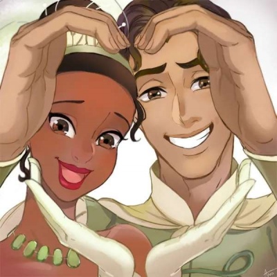 迪士尼系列情侣头像高清王子公主两人一起情侣头像图片