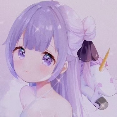 紫色可爱的头像少女心图片