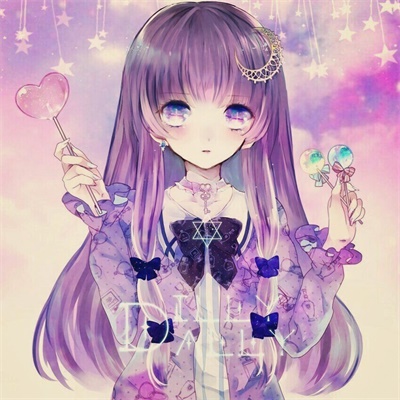 紫色头像女梦幻图片