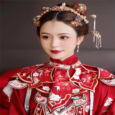 高贵典雅婚纱礼服女生真人头像图片