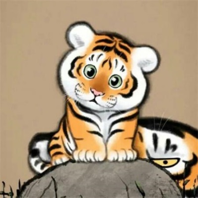 可爱的老虎微信头像图片