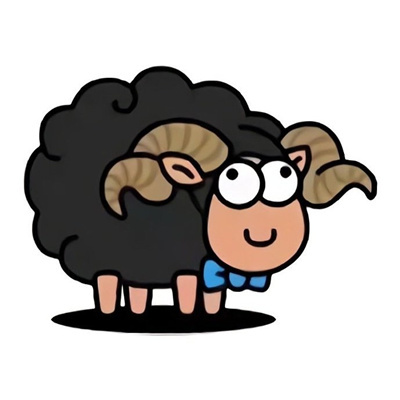 可爱的小羊头像 卡通图片
